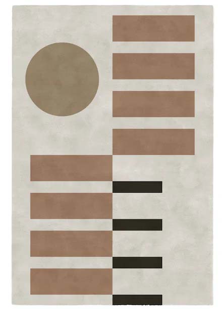Afbeelding van Bauhaus vloerkleed vormen 86